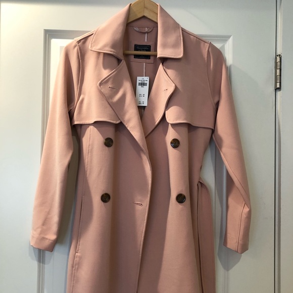 abercrombie pink coat